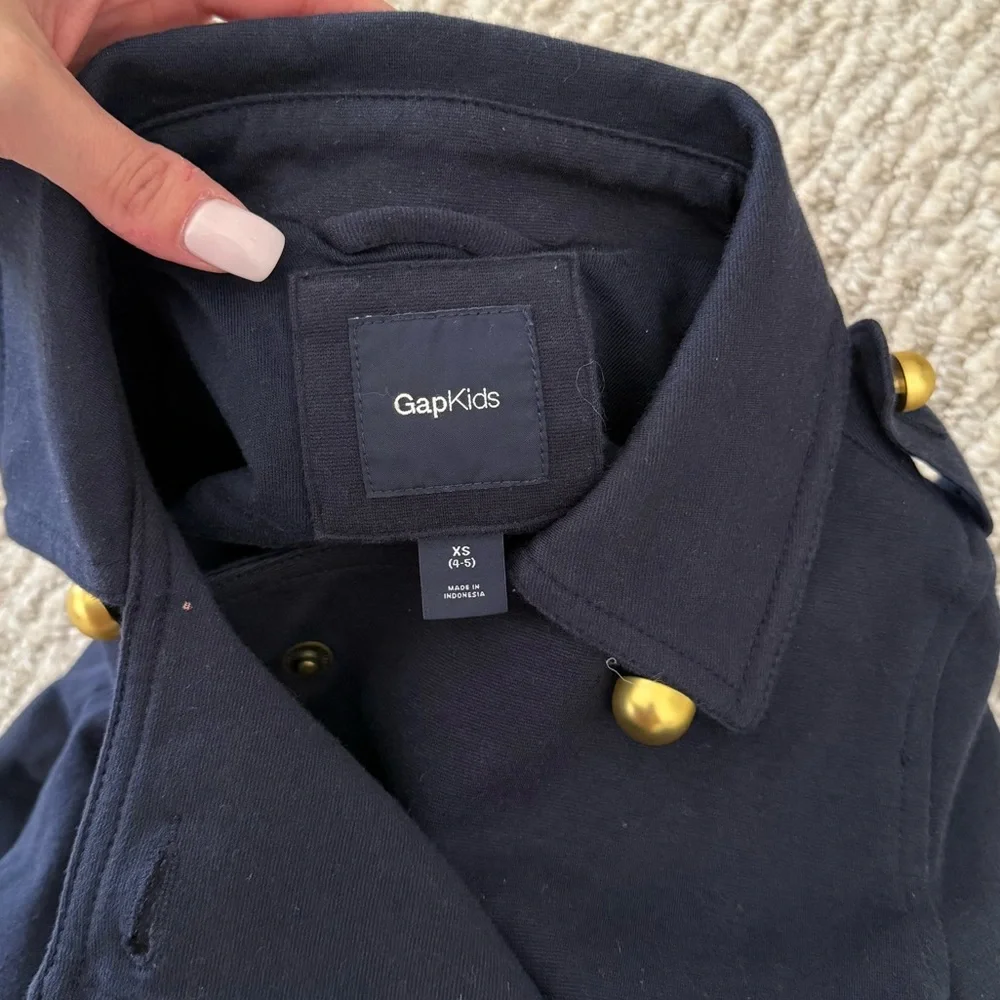 Gap Kids Navy Military Sailor Coat